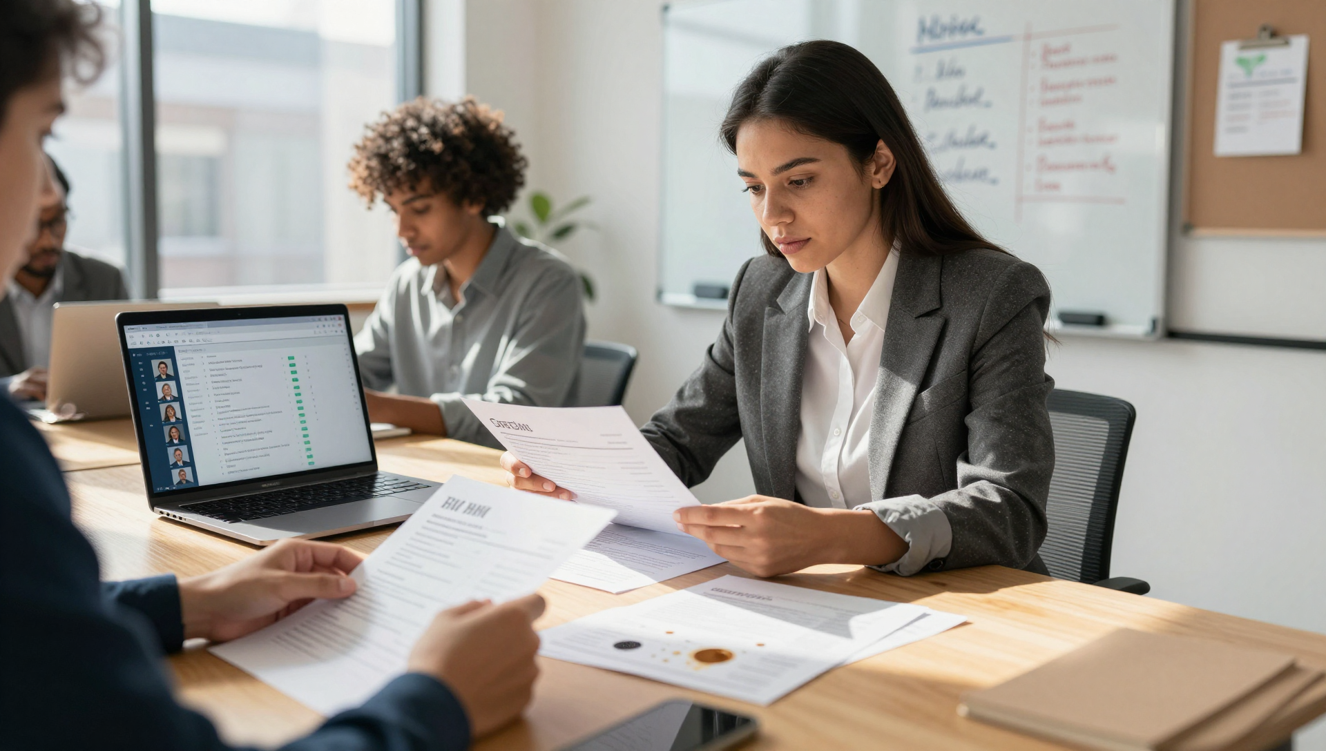 AI system assisting HR team to reduce unconscious bias in hiring decisions